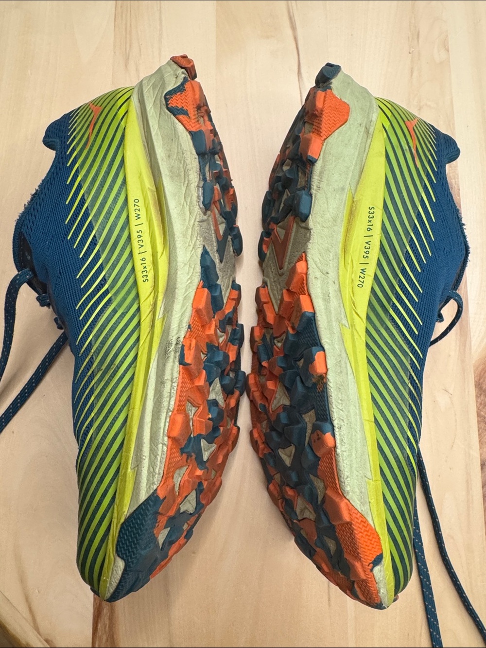 Hoka Torrent 2 trail running shoes in the Blue Coral/Evening Primrose colorway 9 - Picture 4 of 10